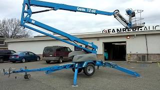 Genie TZ50 Trailer Mounted Articulating Boom Lift [upl. by Aitnis]