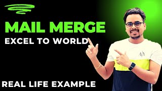 Mail Merge from Excel to Word  Mail Merge in Hindi  What is Mail Merge in MS Word  Mail Merge [upl. by Ybrik]