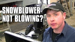 HOWTO Quickly Diagnose A Snowblower That Wont Blow Snow [upl. by Francklin]