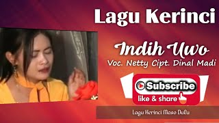 LAGU KERINCI PALING SEDIH MENYAYAT HATI  NDIH UWO  VOC NETTY [upl. by Nnylyaj98]