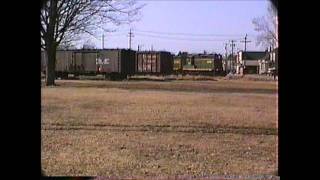 NHN loaded gravel train Ossipee to DoverNH on 03201991 [upl. by Tristram]