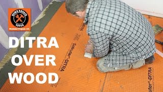 Schluter®DITRA Over Wood in a Bathroom Part 1  by Home Repair Tutor [upl. by Kabob75]