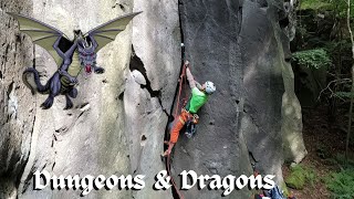 Thrilling Trad Climbing the Dungeons amp Dragons Crack in Kottenheim Ettringen [upl. by Alica553]