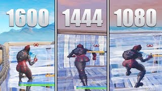 ON COMPARE TOUTES LES RESOLUTIONS ÉTIRÉ sur FORTNITE BATTLE ROYALE [upl. by Ahsilat158]