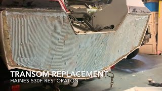 EP11 Fibreglass Boat Transom Replacement From The Outside [upl. by Haik]