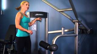 Life Fitness Optima Series Lat Pulldown Instructions [upl. by Anaejer]