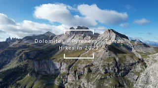 Solo Hiking 2023 Dolomites Pyrenees Tatras [upl. by Nyasuh]