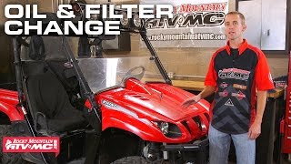 How To Change the Oil on a Yamaha Rhino [upl. by Adnawuj610]