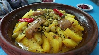 MOROCCAN TAGINE CHICKEN POTATO AND OLIVES [upl. by Ario]