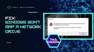 HOW TO FIX Windows Cant Map Network Drive Troubleshooting Steps [upl. by Aihsilat]