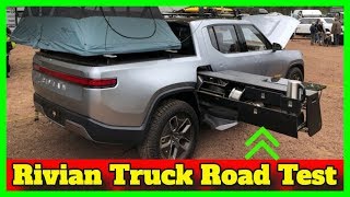 Rivian  Truck Road Test  Rivian R1T Camp Kitchen  Rivian Infotainment System [upl. by Ahseyi123]