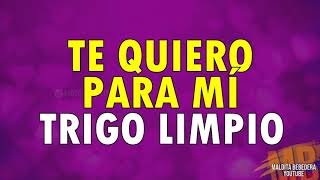 Te quiero para mí Trigo limpio Letra [upl. by Nipsirc]