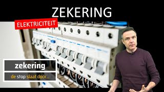 natuurkunde uitleg ELEKTRICITEIT ZEKERING [upl. by Ihsakat856]