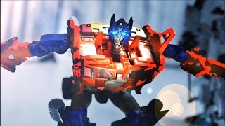 Transformers Stop motion  Prime VS Menasor 柯博文VS飛天虎 [upl. by Oyam760]