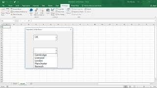 Create Dependent Combo Boxes on a Userform  Excel VBA [upl. by Flemings610]