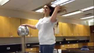 Van de Graaff generator in Mr Bartletts physics class [upl. by Aisayt]