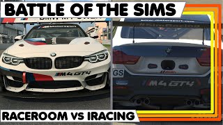 Which BMW M4 GT4 is best  RACEROOM vs IRACING [upl. by Goldstein]