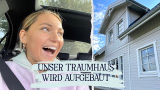 Der Aufbau unseres Schwedenhauses 😍  Hausbau Eksjöhus [upl. by Alaecim]