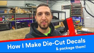 How I Make DieCut Decals amp package them  Steve The Graphics Guy [upl. by Georgi]