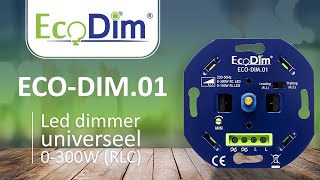 ECODIM01 Led dimmer universeel 0300W RLC [upl. by Dame682]