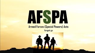 What is AFSPA Armed Forces Special Powers Act Simplified [upl. by Enahc]