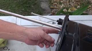 how to replace water pump in 50 hp MERCURY OUTBOARD [upl. by Aehtrod]