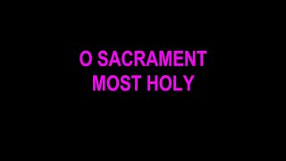 O Sacrament Most Holy HD [upl. by Eelarual420]