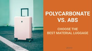 Polycarbonate vs ABS Choose the Best Luggage Material [upl. by Pachston]