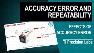 Sensor accuracy error and repeatability [upl. by Nirehtac215]