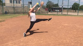 StrideLeg Softball Pitching Mechanics [upl. by Nortna458]