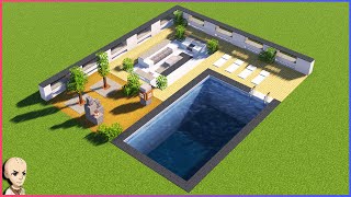 ✔️Minecraft  Easy Pool Design 6  Tutorial You Can Build✔️ [upl. by Sanson]