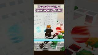 How to break into domains with Mahito in JJS roblox mahito jujutsushenanigans domainexpansion [upl. by Alleb]