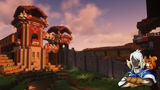 Castle Gatehouse detailing and more Ravagers  Minecraft Vanilla World  Y3D303  20241029 [upl. by Nawaj]