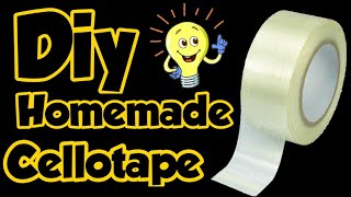 Diy Cellotape  How to make Cellotape at homeHomemade diy transparent tapeCellotape Making at home [upl. by Yatnuhs]