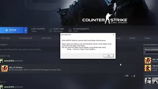 How To Fix FATAL ERROR Failed to Connect with Local Steam Client Process  CSGO FIX 2020 [upl. by Minton41]