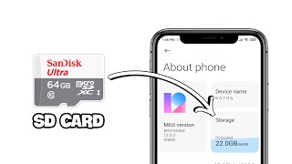 HOW TO USE SD CARD AS INTERNAL STORAGE ON ANDROID 2023 [upl. by Aciraa]