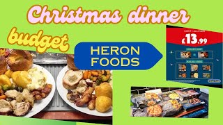 Heron foods Christmas Dinner on a budget [upl. by Aramois]