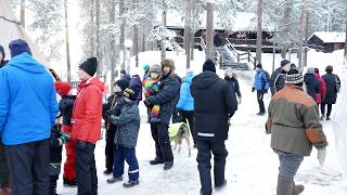 Christmas market in Storforsen in the north of sweden 1212 2017 [upl. by Anitak]