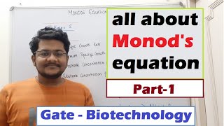 9 Understanding the Monods equation  Bioprocess Technology  Notes and MCQs in description [upl. by Thorvald]