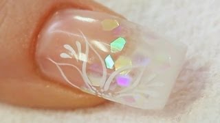 Beginners UV Gel Nail with a Tip and Overlay Tutorial [upl. by Jeremiah]