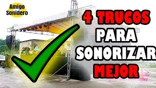 4 TRUCOS PARA SONORIZAR SIEMPRE BIEN 🎉👌  TUTORIAL SONIDO👌👌 [upl. by Iba]