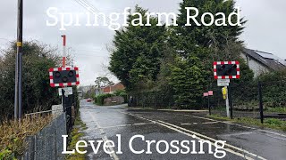 New Yodalarm Springfarm Road Level Crossing County Antrim Monday March 25032024 [upl. by Hanae]