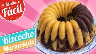 BIZCOCHO MARMOLADO  Receta fácil  Quiero Cupcakes [upl. by Anoet506]