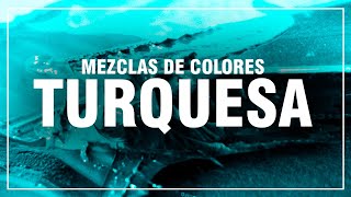 COMO HACER EL COLOR TURQUESA 💎 Turquesa Claro Azul Verde Aguamarina🎨 MEZCLAS DE COLORES FÁCIL [upl. by Aronas]