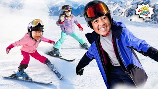 Ryan Emma amp Kates Epic Snowboarding amp Skiing Adventure ⛷️❄️ [upl. by Acirret]