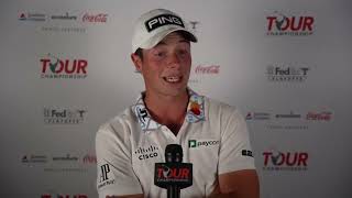 Viktor Hovland Saturday Flash Interview 2023 TOUR Championship [upl. by Lari]