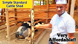 How to Build A standard Cattle Shed for 10milking Cows [upl. by Netsirhk]