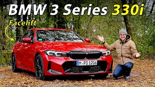 Is the BMW 3 Series facelift the most fun midsize sedan 2023 BMW 330i M Sport driving REVIEW [upl. by Davidoff34]