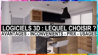 DECO 49 Présentation de 5 LOGICIELS de rendus 3D photoréaliste [upl. by Dalt]