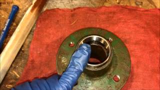 Utility Trailer Hub  Bearing Replacement [upl. by Ynaitirb]